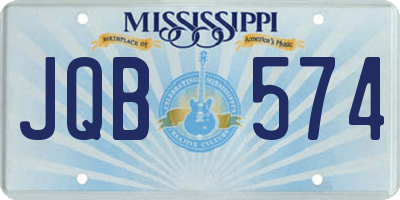 MS license plate JQB574