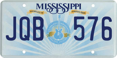 MS license plate JQB576