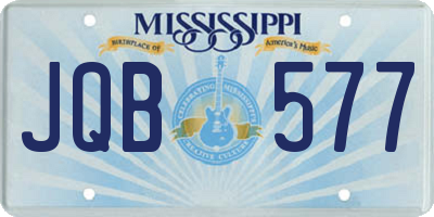 MS license plate JQB577