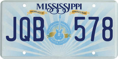 MS license plate JQB578