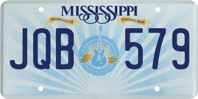 MS license plate JQB579