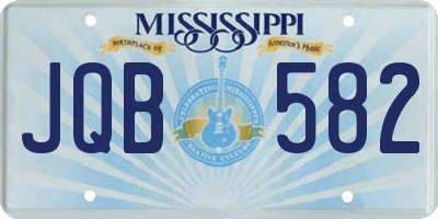 MS license plate JQB582