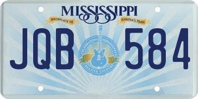 MS license plate JQB584