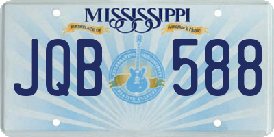 MS license plate JQB588