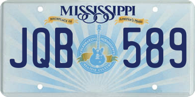 MS license plate JQB589