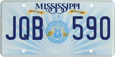 MS license plate JQB590