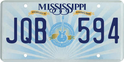 MS license plate JQB594