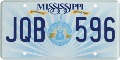 MS license plate JQB596