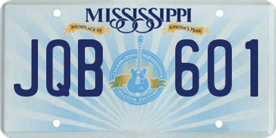 MS license plate JQB601