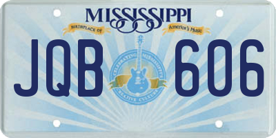 MS license plate JQB606