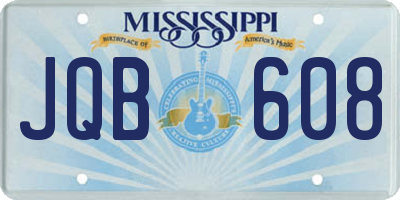 MS license plate JQB608