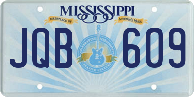 MS license plate JQB609