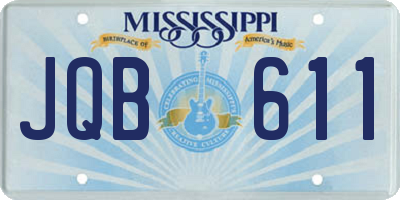 MS license plate JQB611