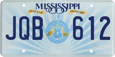 MS license plate JQB612
