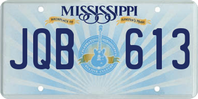 MS license plate JQB613
