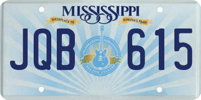 MS license plate JQB615