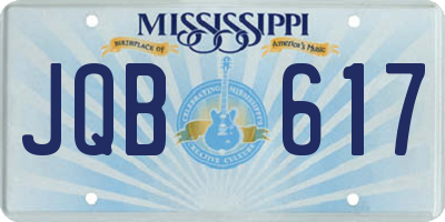MS license plate JQB617
