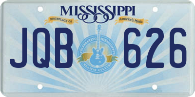 MS license plate JQB626