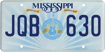 MS license plate JQB630