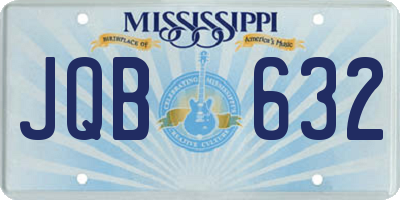 MS license plate JQB632