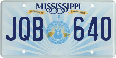 MS license plate JQB640