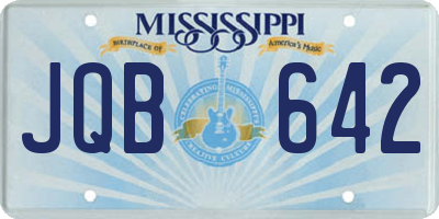MS license plate JQB642