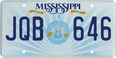 MS license plate JQB646