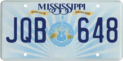 MS license plate JQB648