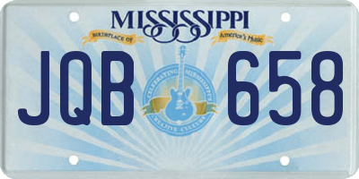 MS license plate JQB658