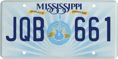 MS license plate JQB661
