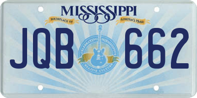 MS license plate JQB662