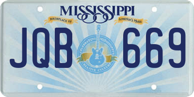 MS license plate JQB669