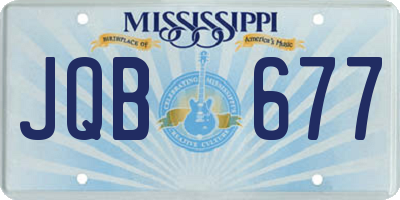 MS license plate JQB677