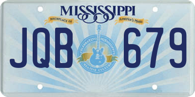 MS license plate JQB679