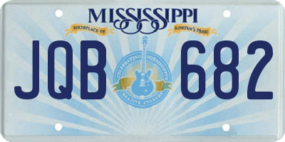 MS license plate JQB682