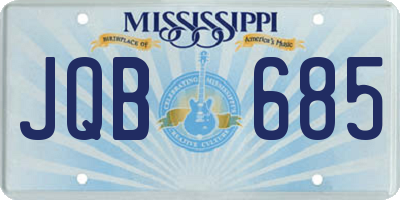 MS license plate JQB685