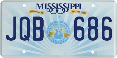 MS license plate JQB686