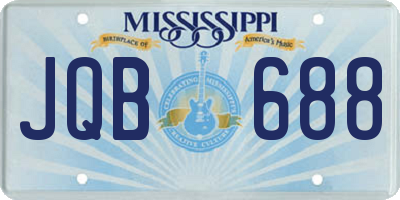 MS license plate JQB688