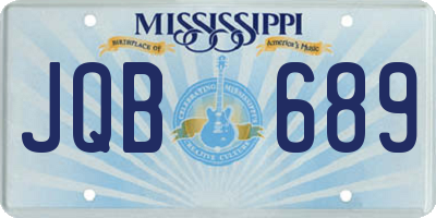 MS license plate JQB689