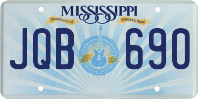 MS license plate JQB690