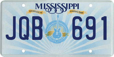 MS license plate JQB691