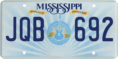 MS license plate JQB692