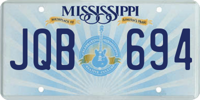 MS license plate JQB694