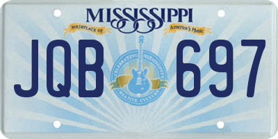 MS license plate JQB697