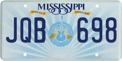 MS license plate JQB698
