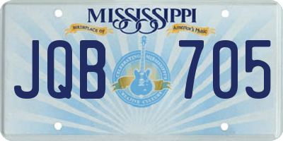 MS license plate JQB705