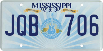 MS license plate JQB706