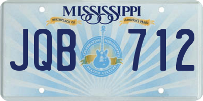 MS license plate JQB712