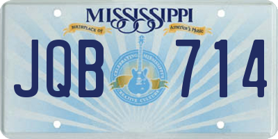 MS license plate JQB714