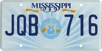 MS license plate JQB716